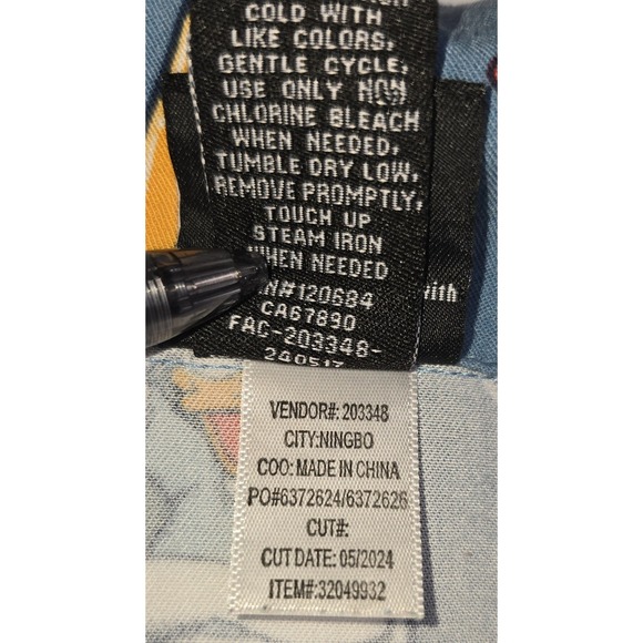 DISNEY Mickey Mouse And Friends 2XL Pajama Top Surfboard Summer -1888 - Picture 6 of 8